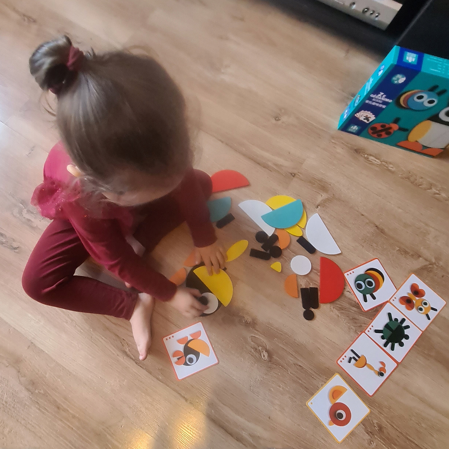 Puzzle Układanka Drewniane Klocki Zabawka Drewniana Gra Mozaika Logiczna Wiek dziecka 3 lata +