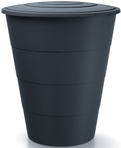 

Zbiornik Na Deszczówkę 210L Smooth Antracyt Kranik