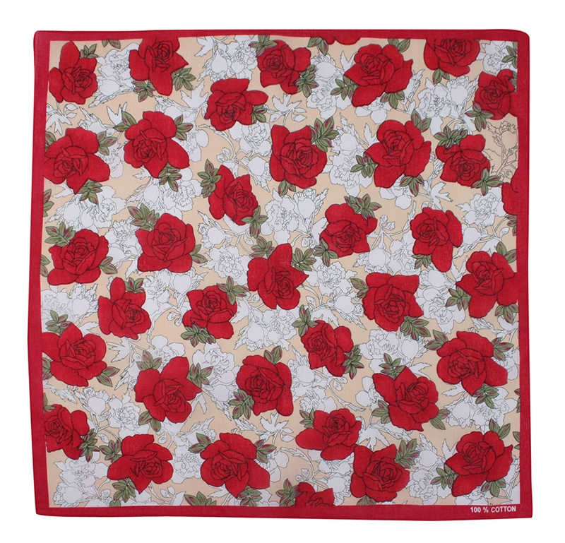 

Bawełniana Bandana, Bandamka w Róże, Kwiaty Alties