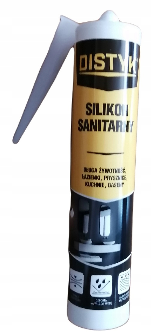 

Silikon Sanitarny Bezbarwny Distyk Stop Pleśń