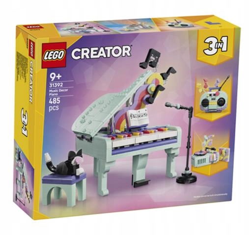 Lego (r) Creator 31392 Dekorativní Klavír S Kočkou