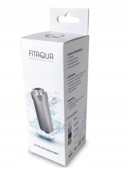Filtr Prysznicowy FITaqua AWF-SWR-P 5000 l srebrny atest PZH Kod producenta AWF-SWR-P-M 1243