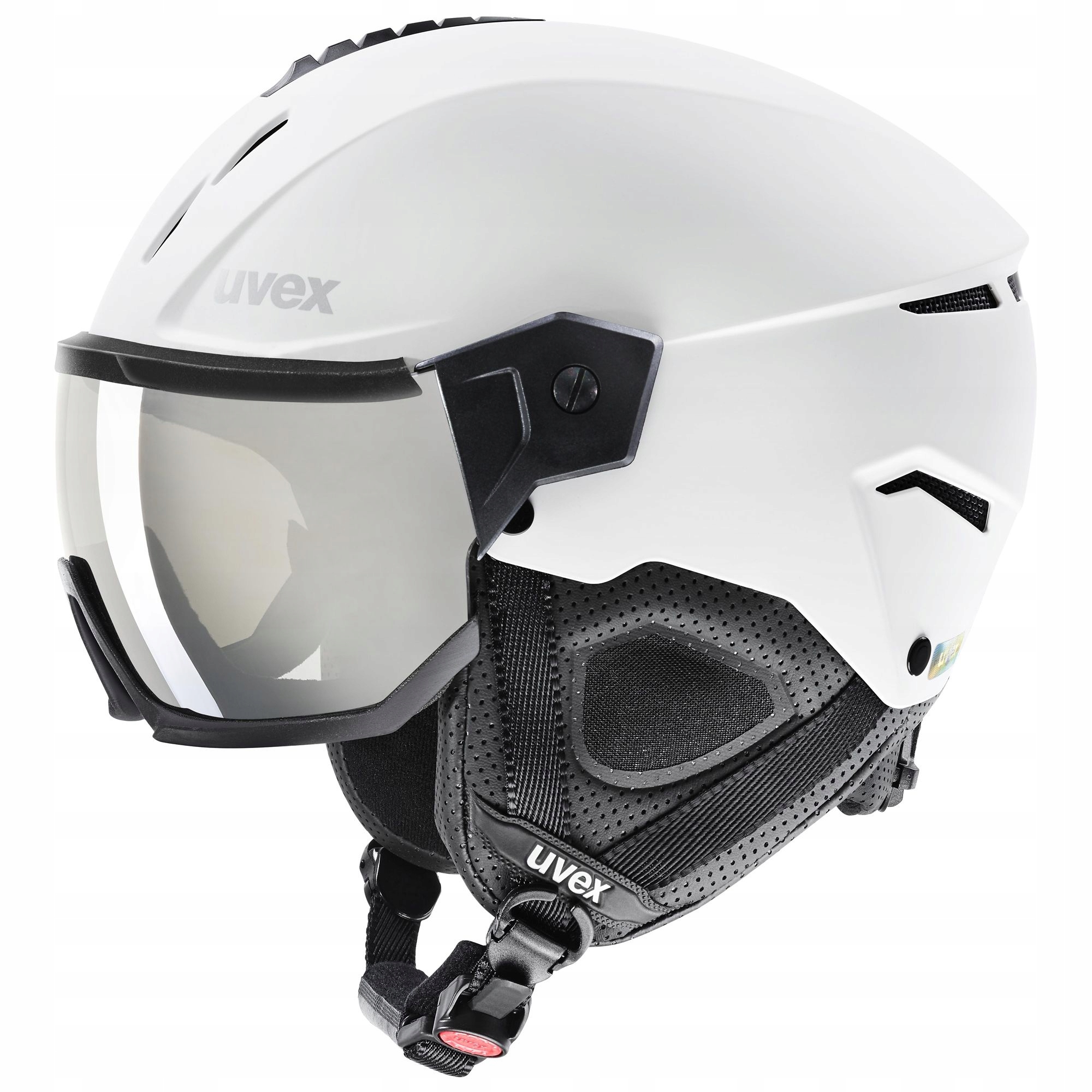 Snowboardová lyžařská přilba Uvex Instinct Visor 56-58 cm White Mat