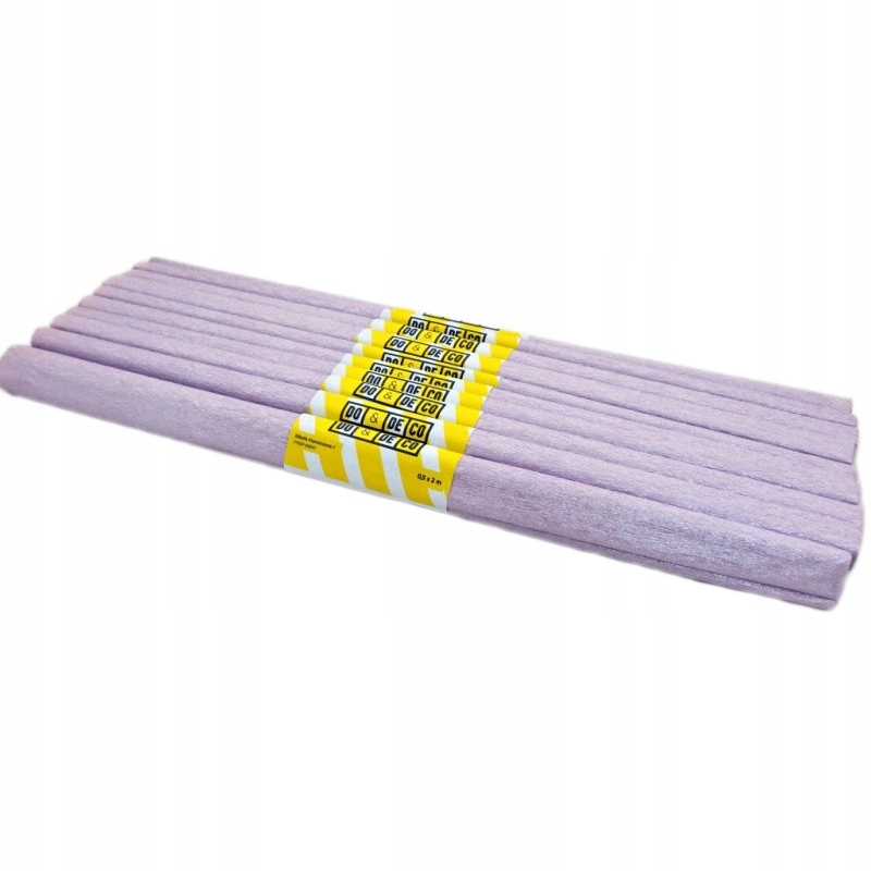 BIBUŁA KREPINA Z POŁYSKIEM DO TWORZENIA DEKORACJI Kolor Odcienie fioletu