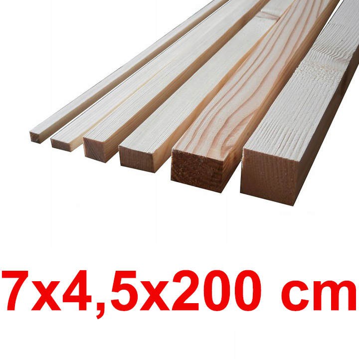 Kantówka strugana 7x4,5x200 cm - ŚWIERK