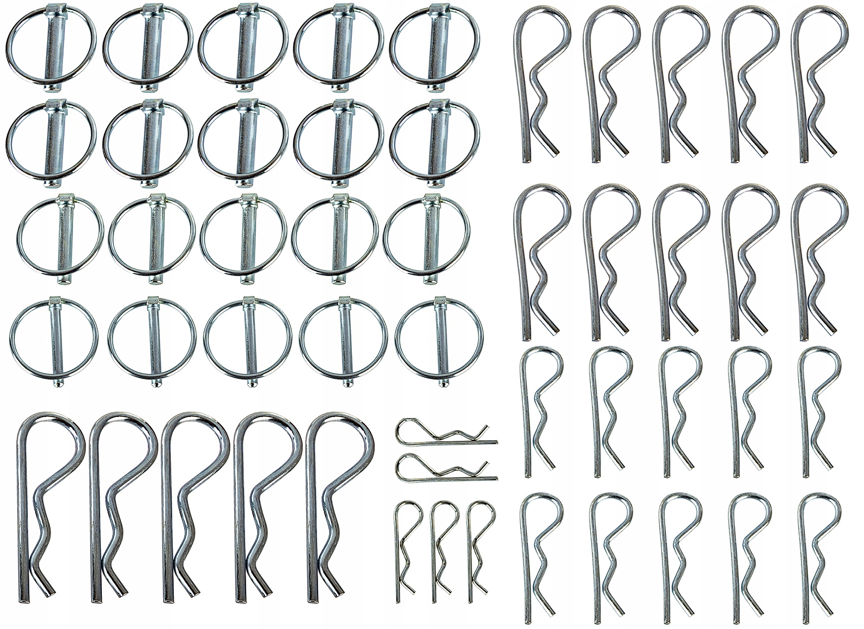 ZESTAW ZAWLECZEK ZAPINEK ROLNICZYCH 50szt.