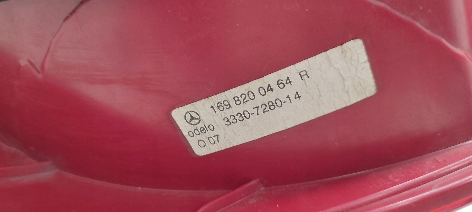 light rear part rear right Mercedes W169 1,5 petrol 5D