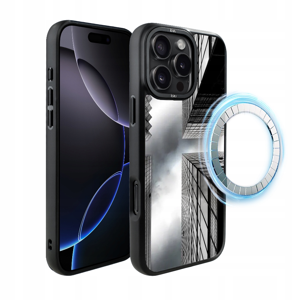 Pouzdro pro iPhone 16 Pro Max Ibizu DropGuard Matt s MagSafe, mrakodrapy