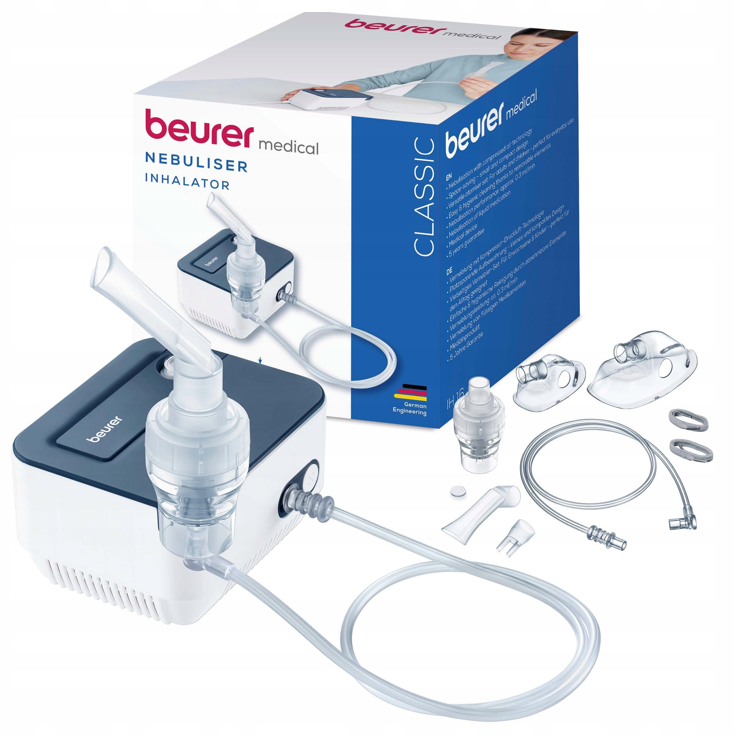 Beurer Ih 16 Inhalator z Technologią Sprężonego Powietrza.