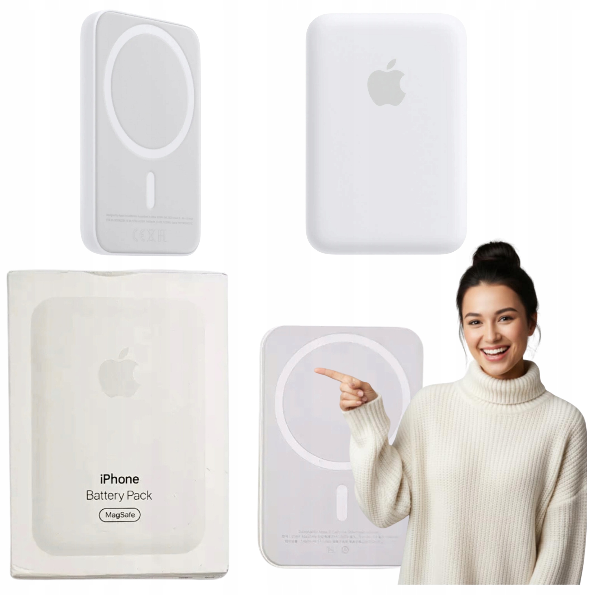 Originálna powerbanka Apple MagSafe 5000 mah biela