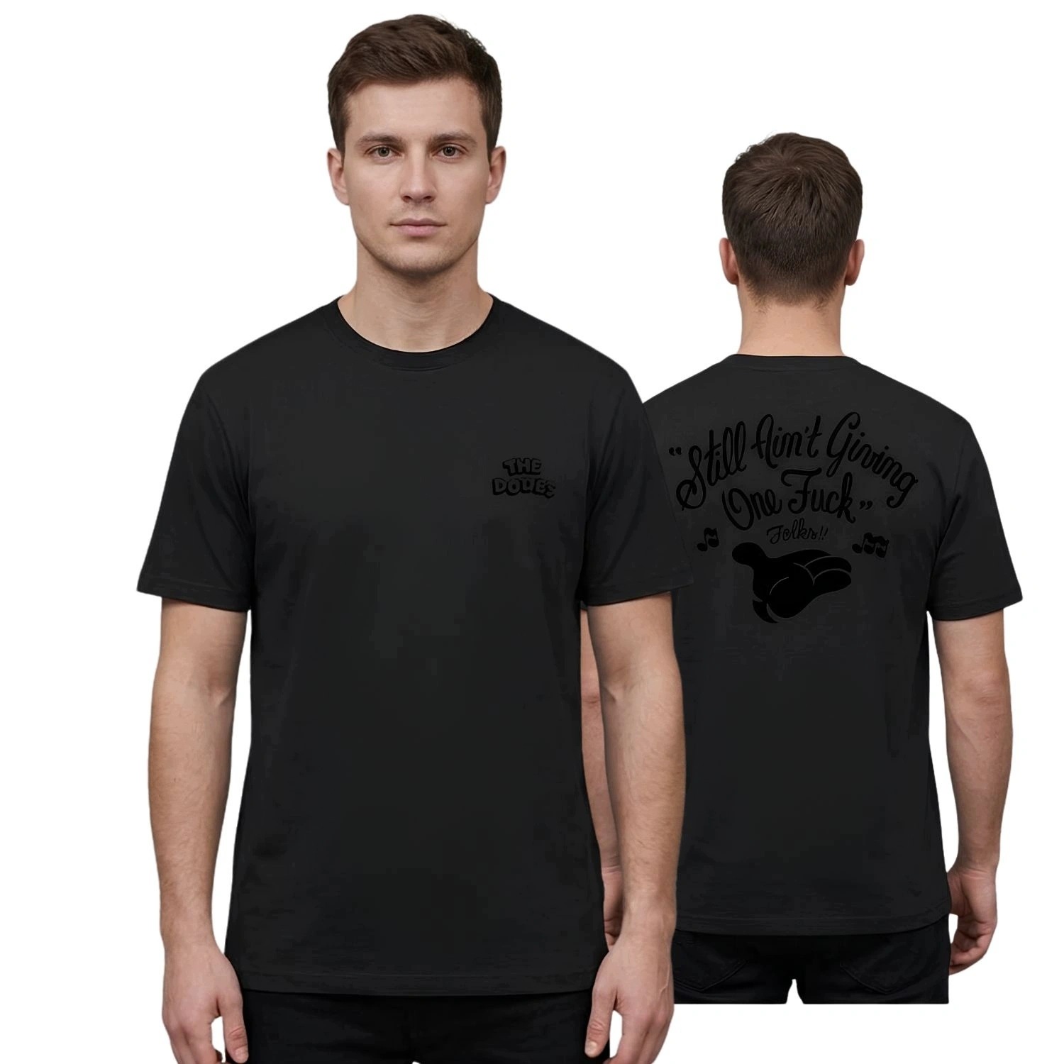 Tričko pánské bavlněné The Dudes Still Ain't T-Shirt černé s potiskem vel. M