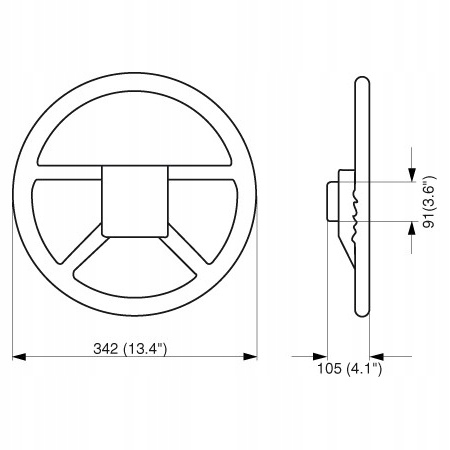 KIEROWNICA ULTRAFLEX V33 BIAŁA 44815 Marka Uflex