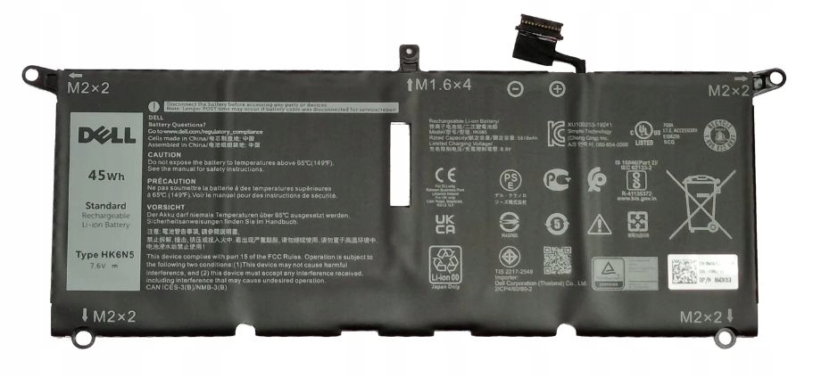 Dell Batéria 45Wh 4 Cell, WDK63