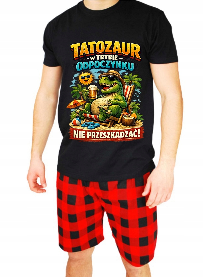 Pyžamo pro tatínka dárek ke Dni otců Den otců Tatozaur XL