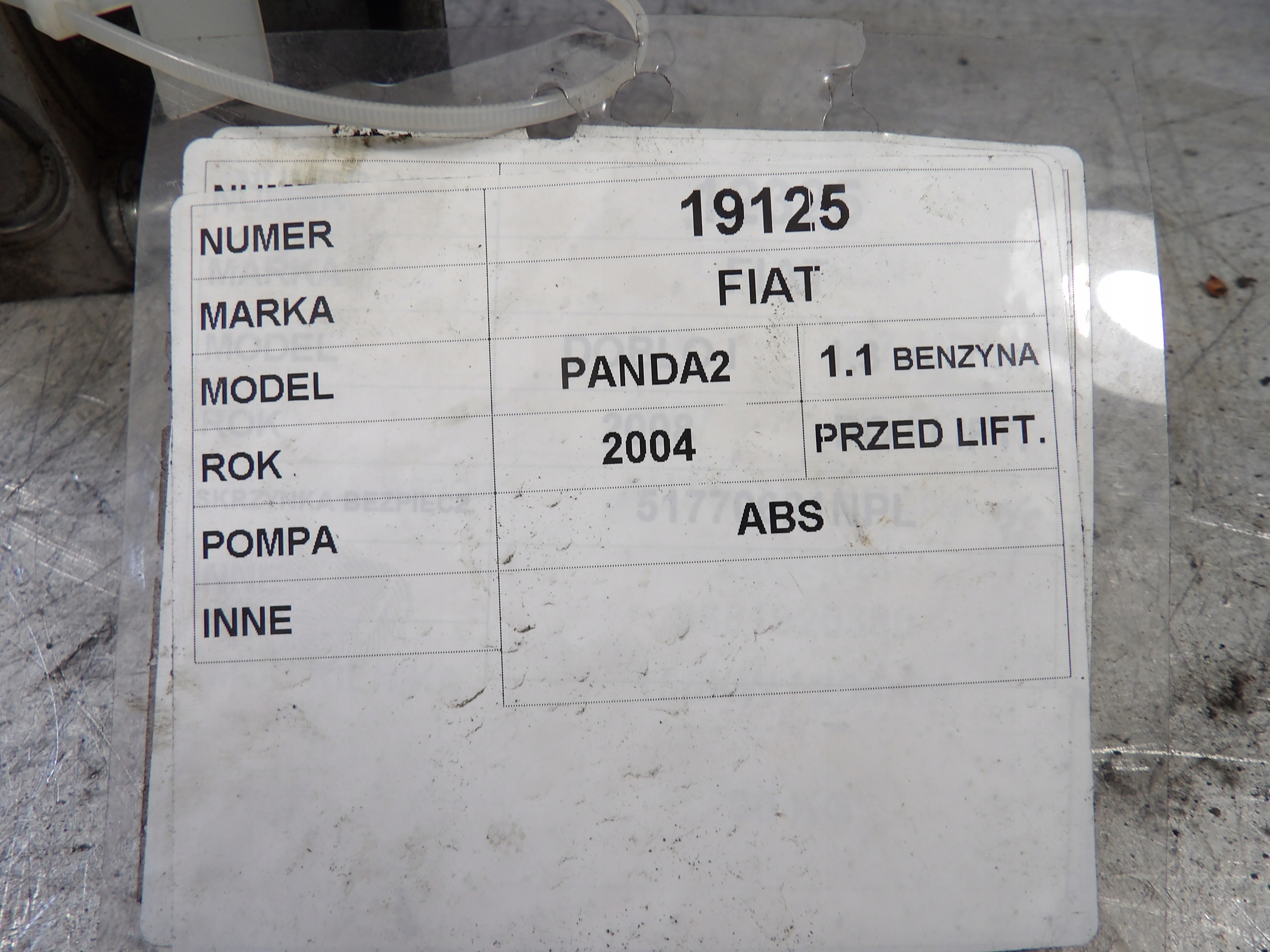 Fiat Panda II Pompa ABS 0265231312 46802215