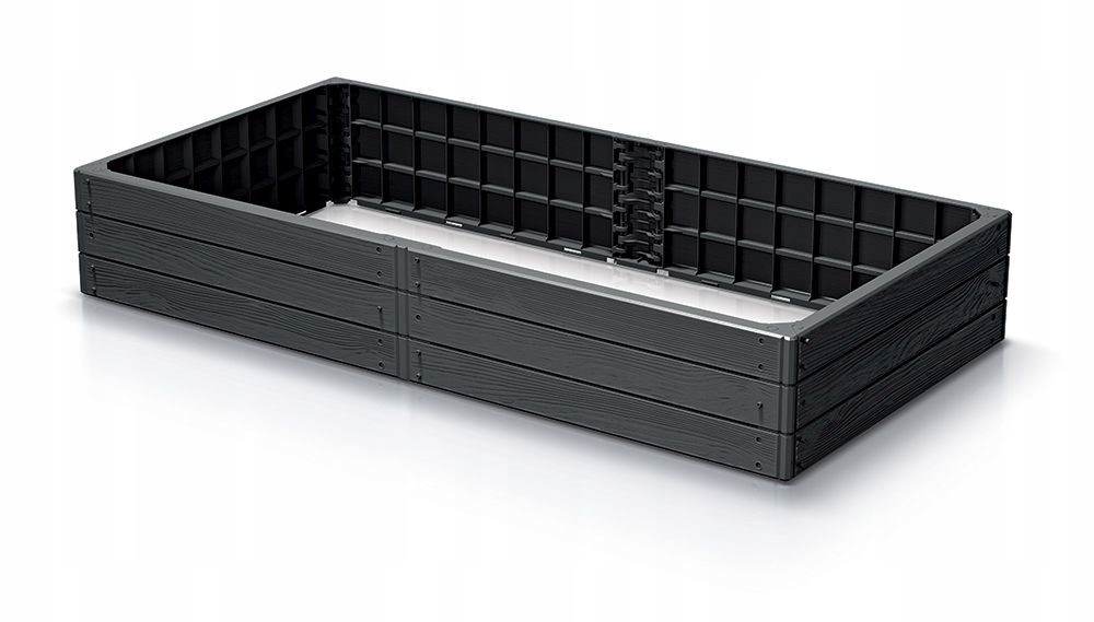 GRZĄDKA RABATA WARZYWNIAK SKRZYNIA OGRODOWA ANTRACYT