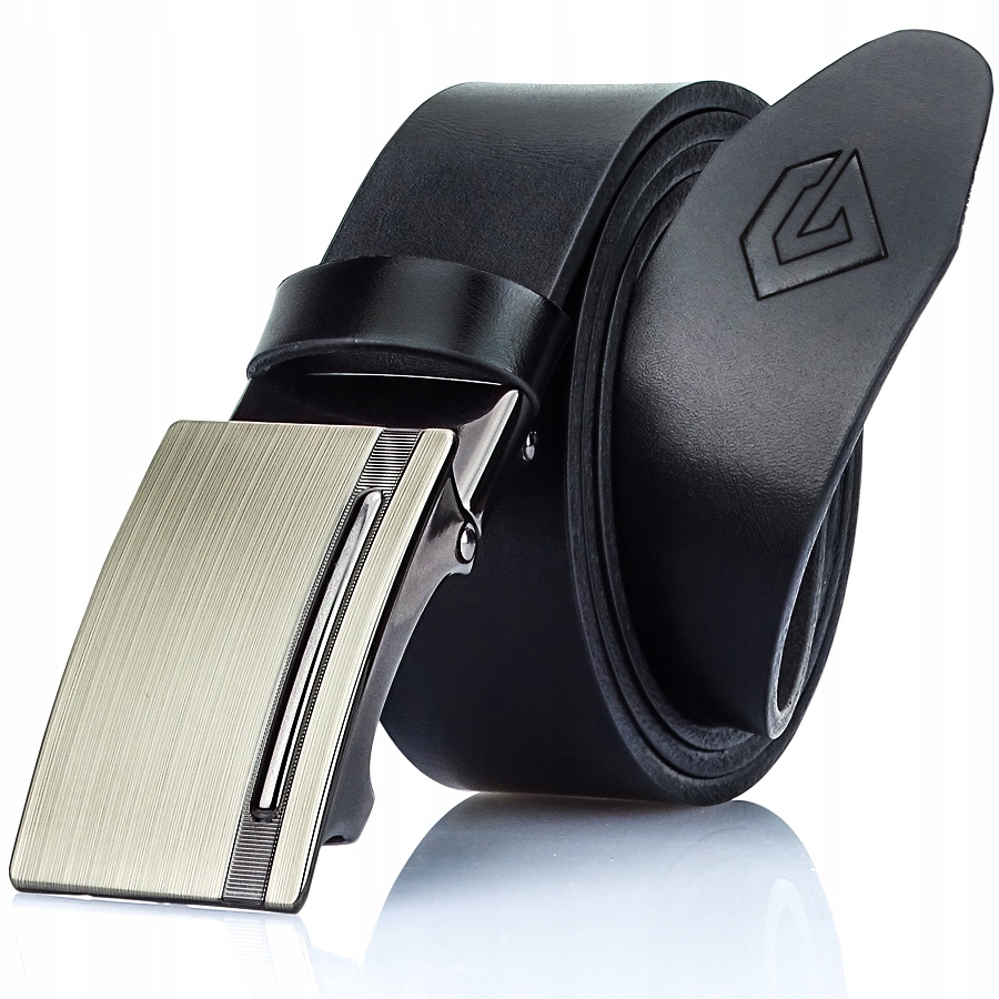 

Męski Skórzany Pasem Automatyczny Srebrna Metalowa