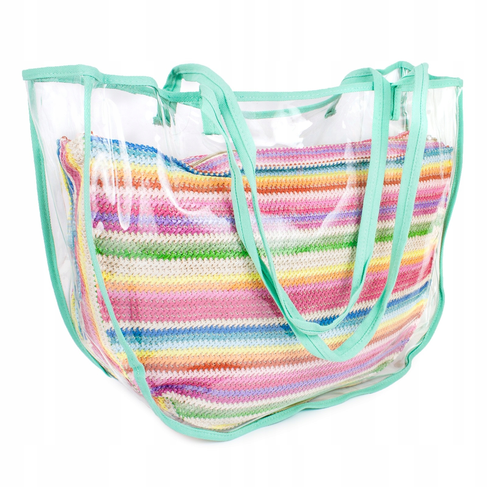 

Duża Torba Plażowa Juta Kosz Shopper Surf