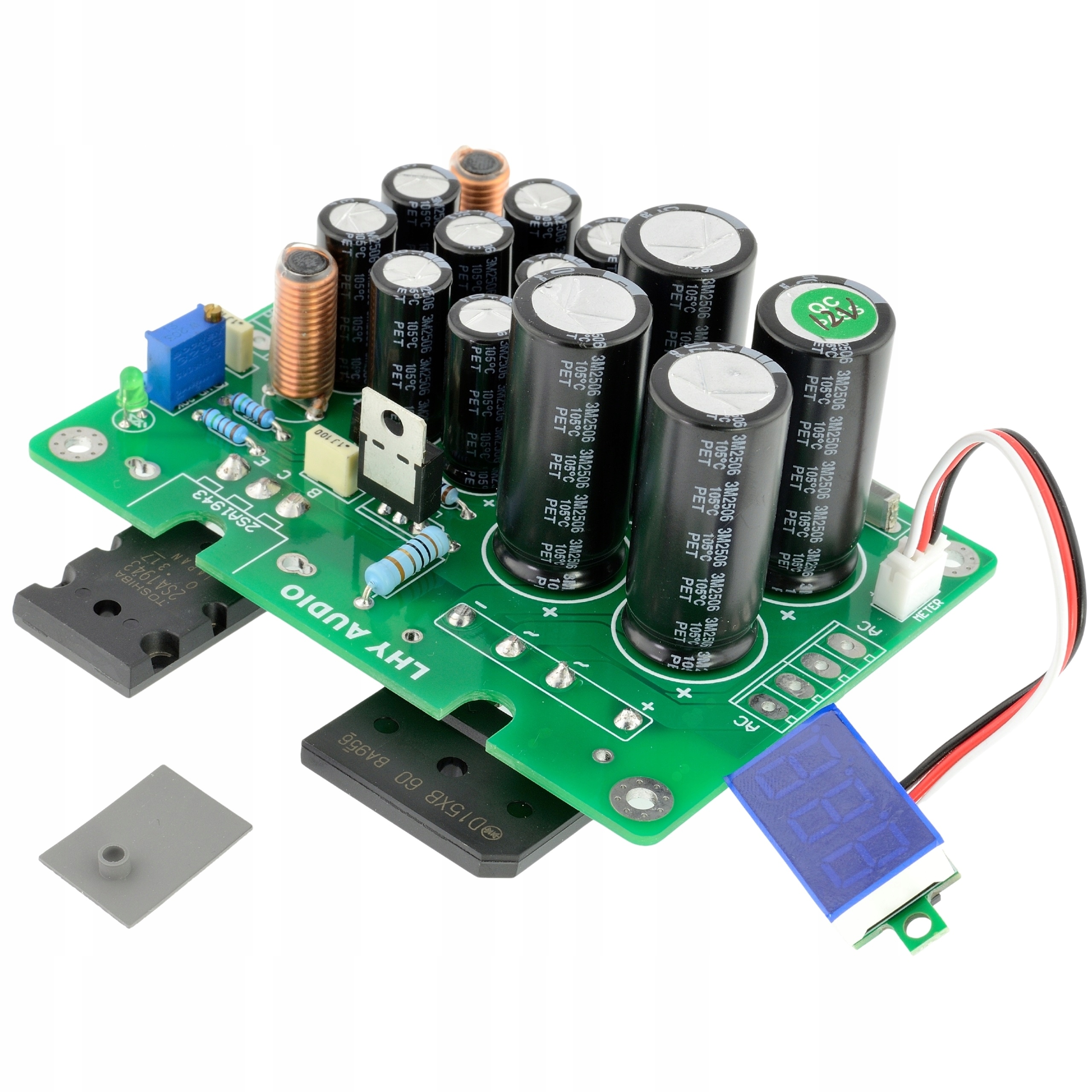 Napájecí modul pro Raspberry Pi LM317 A1943 3.3-15V Max 5A LCD měřič