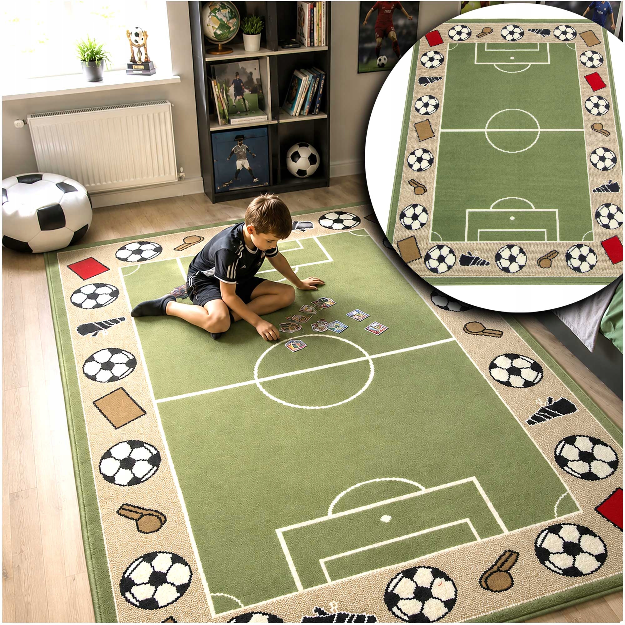 Koberec Do Dětského Pokoje Hřiště Mundial Míč Pro Chlapce 120x170
