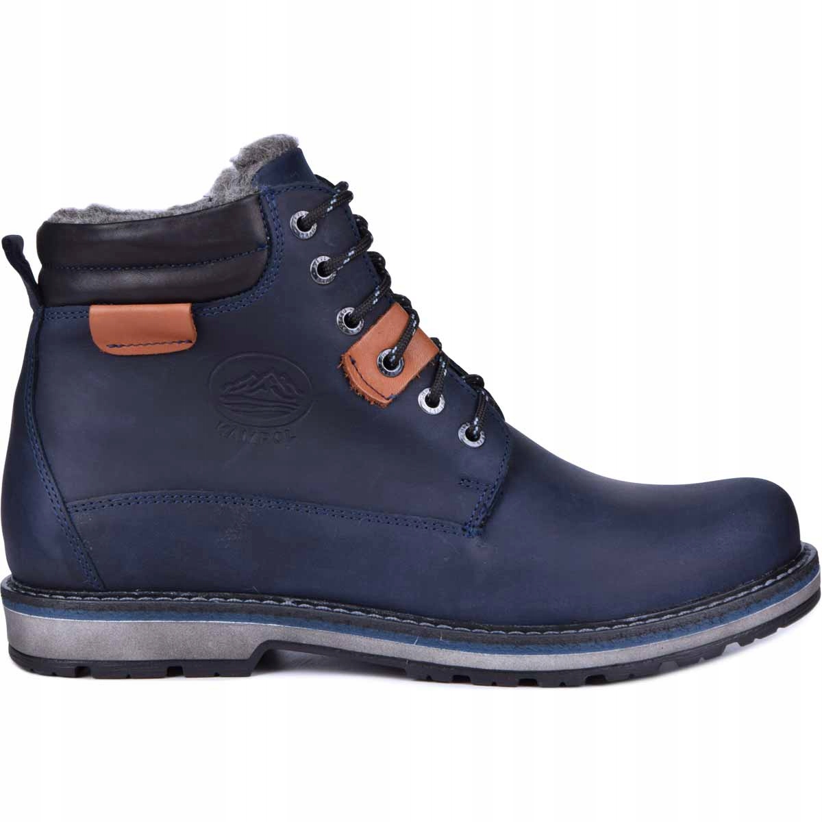 Zimní treková obuv zateplená pánská kůže 43