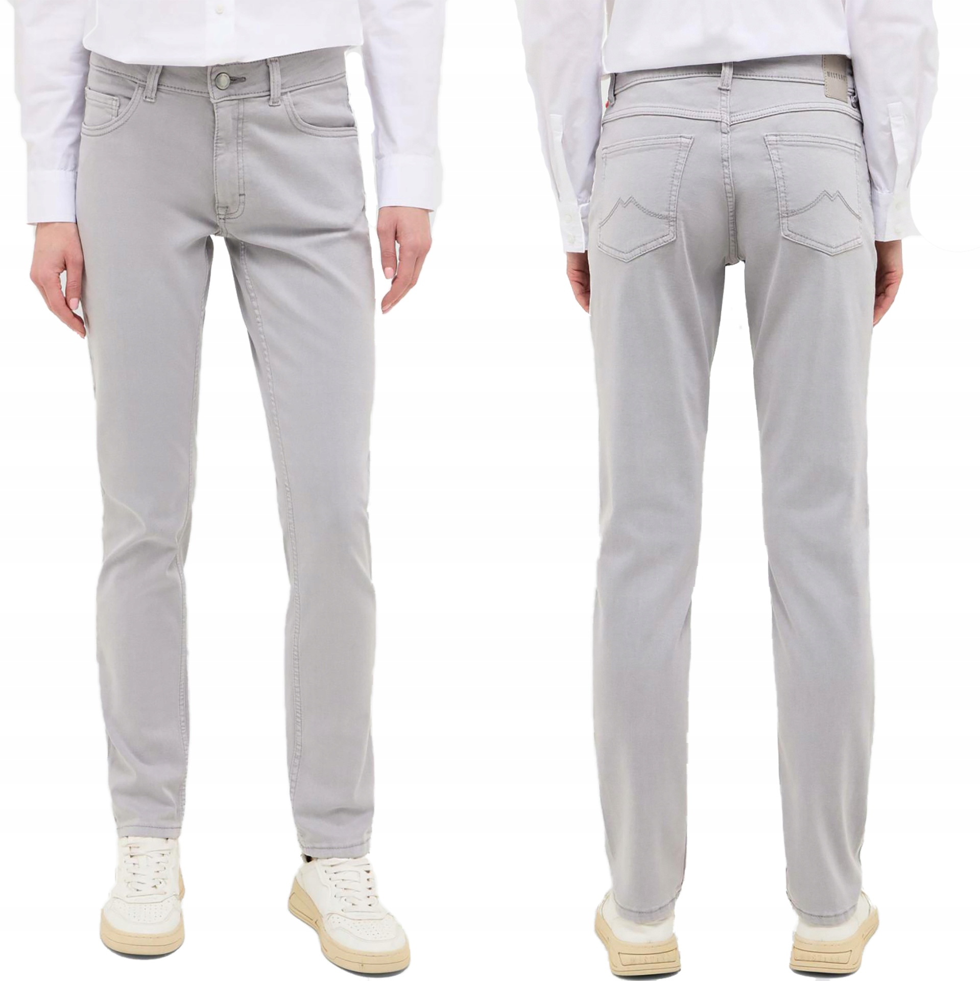 Mustang Rebecca Light Grey 4101 šedé dámské džíny rovné kalhoty W28 L30