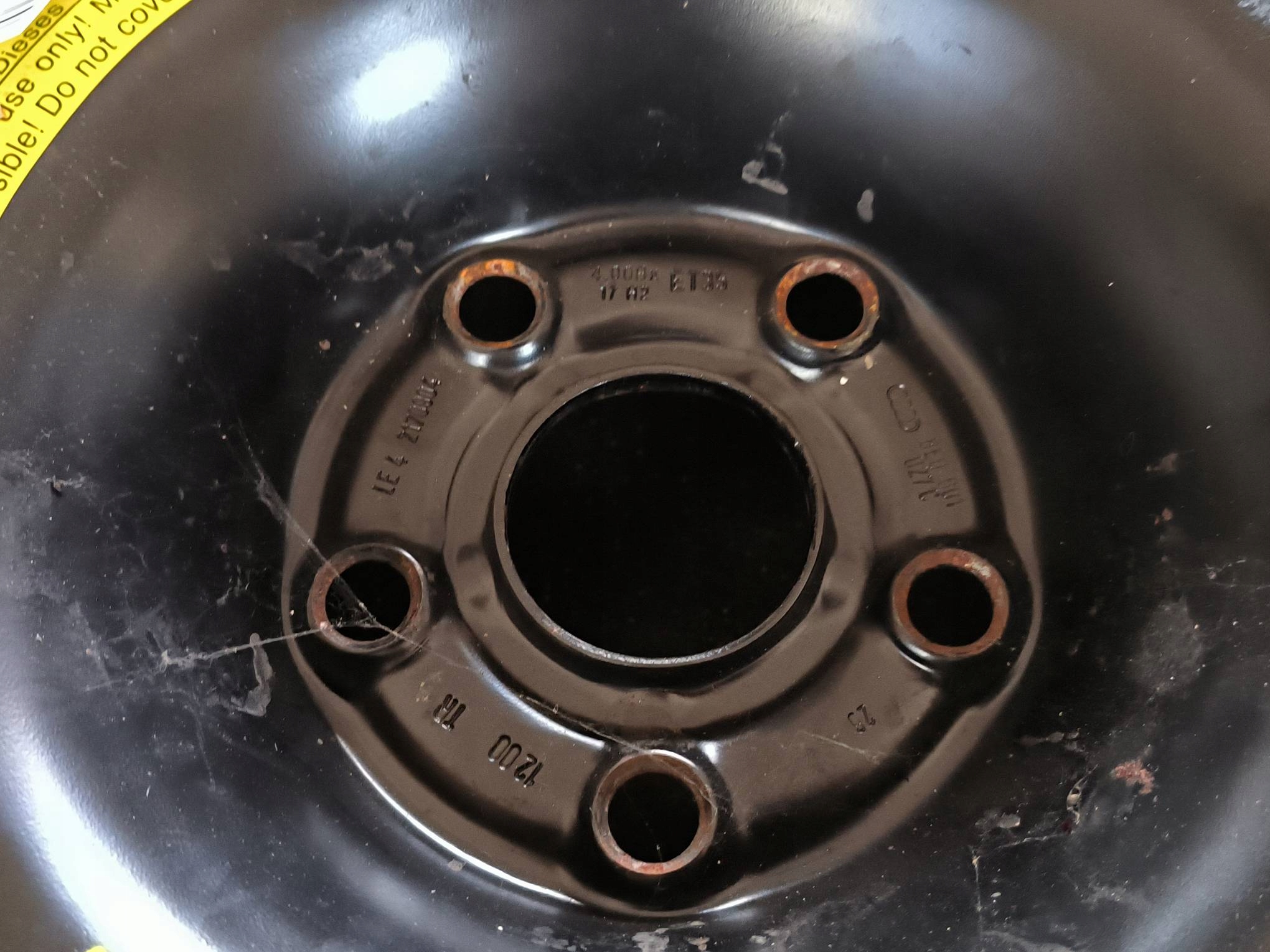 wheel spare 17'' AUDI A4 B6