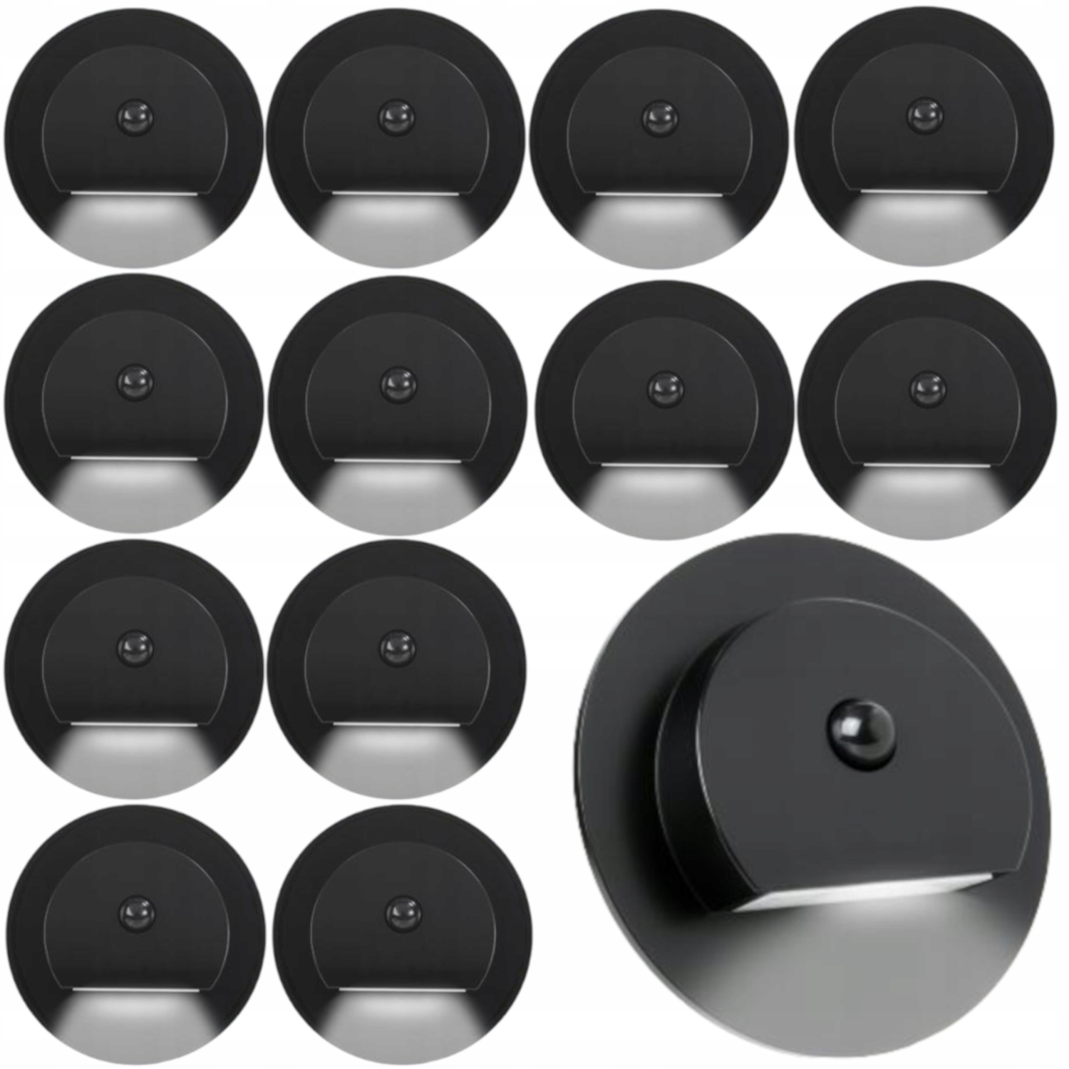 13 X Led Schodišťová Lampa 230V, Lampa Na Schody, Senzor Pohybu Soumraku