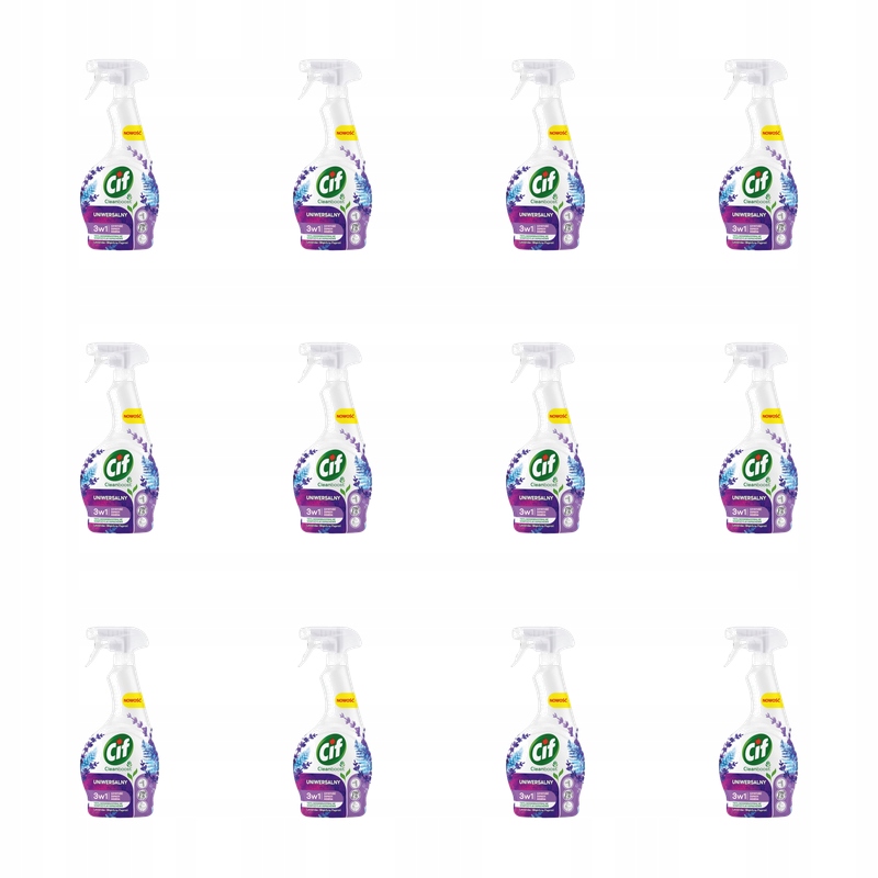 Cif Univerzální sprej 3v1 Levandule a modrá kapradina 500 ml X12