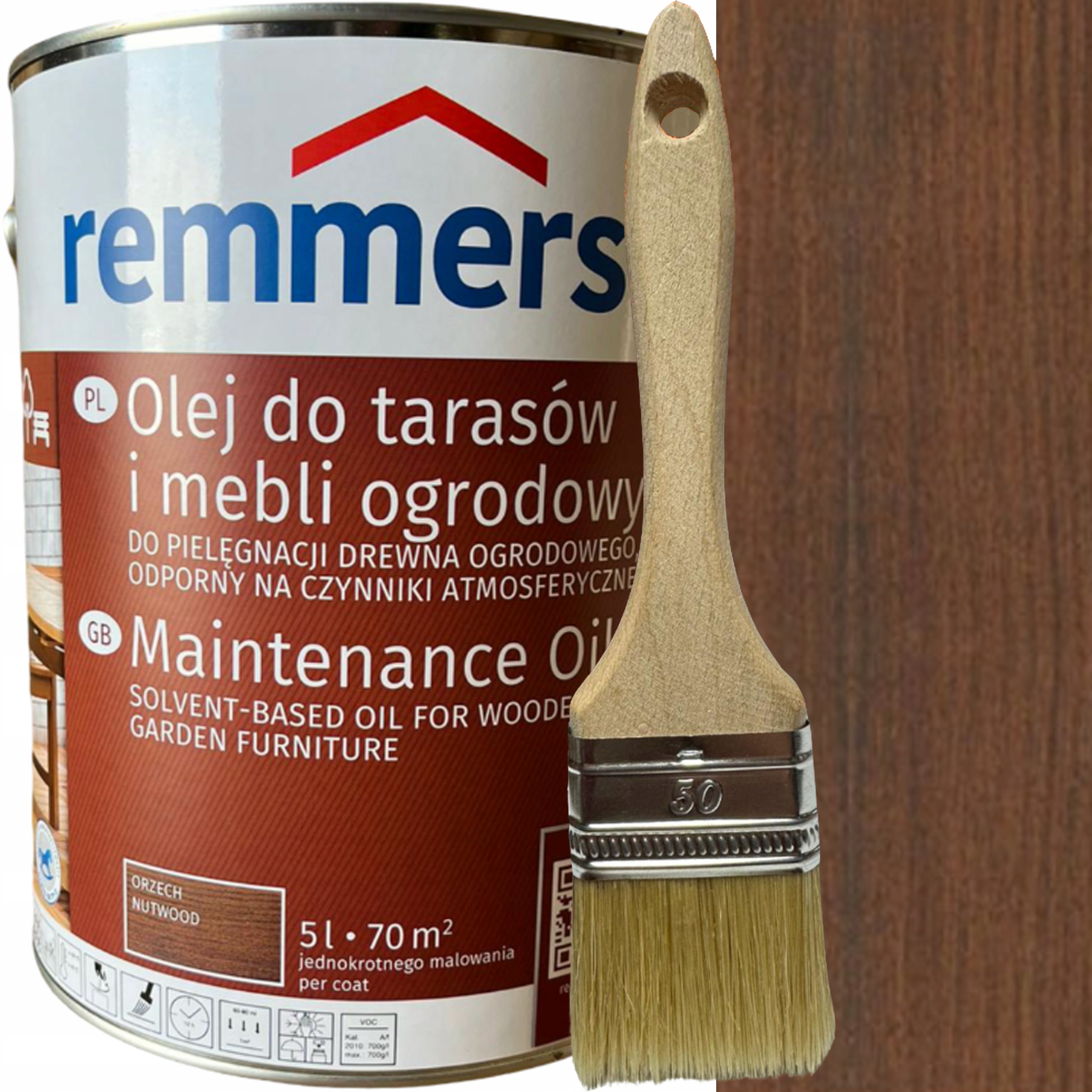 Remmers olej Orzech 2600 10L do drewna tarasu mebli