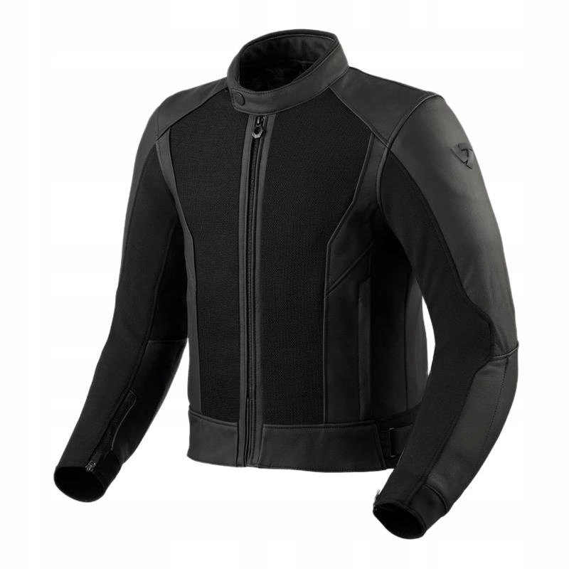 Kožená motocyklová bunda Revit Ignition 4 H2O Black, čierna