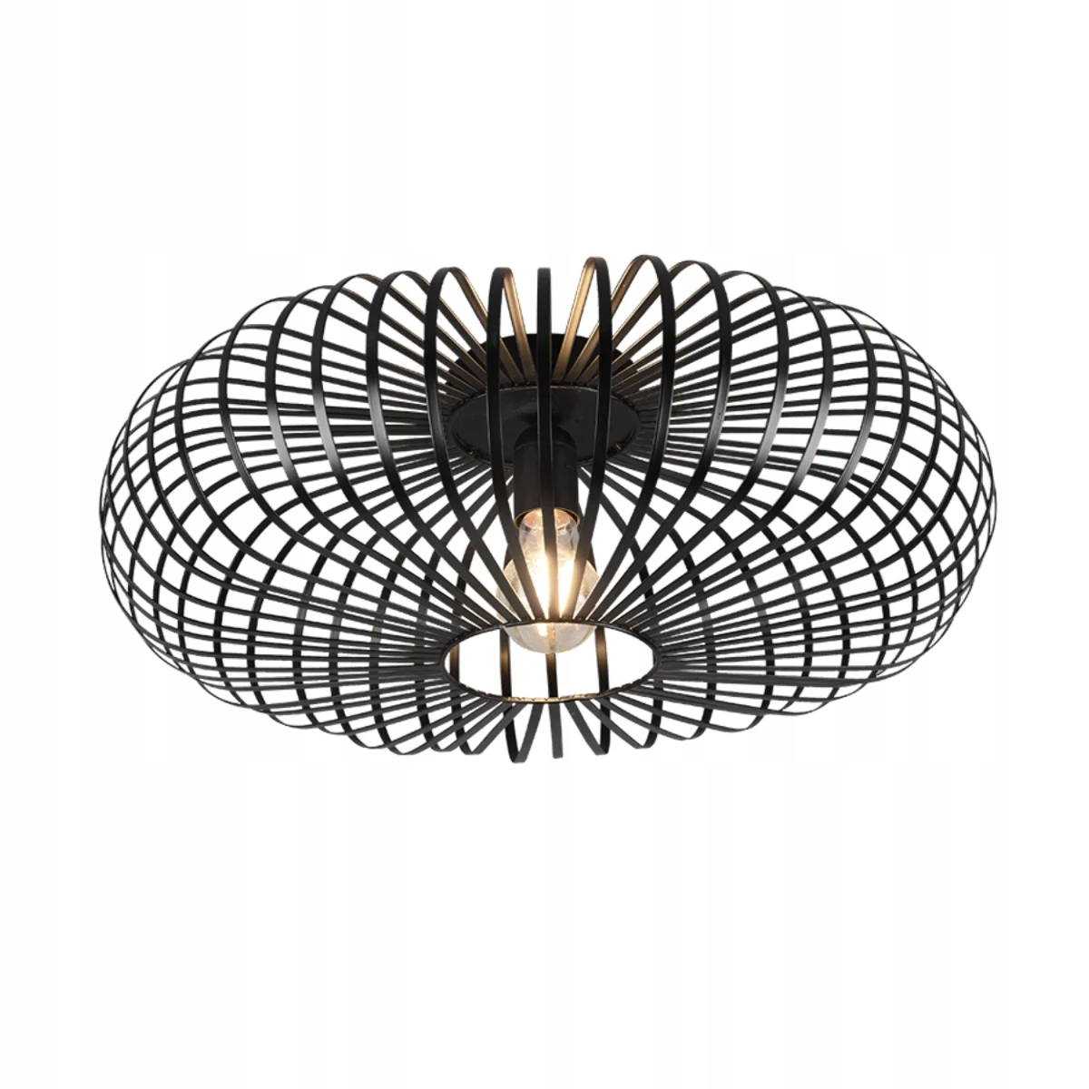 Stropná lampa stropné svietidlo drôtená čierna Trio