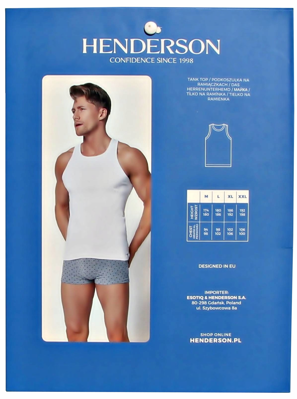 HENDERSON Tank Top Podkoszulek 1480 Ramiączko XXL Model 1480
