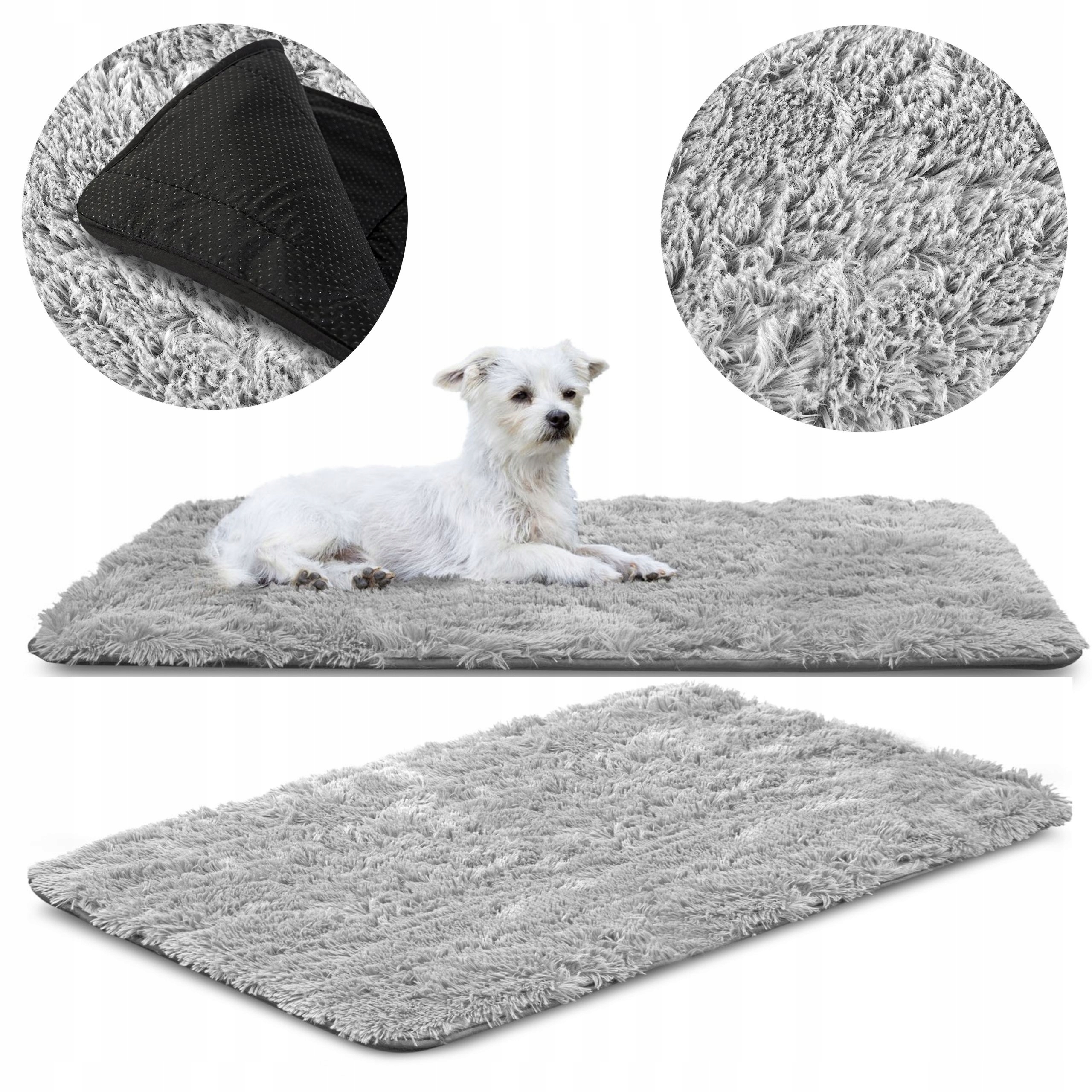 Levně Velké Pelíšek Pro Psa Podložka 120X80 Protiskluzová Šedá