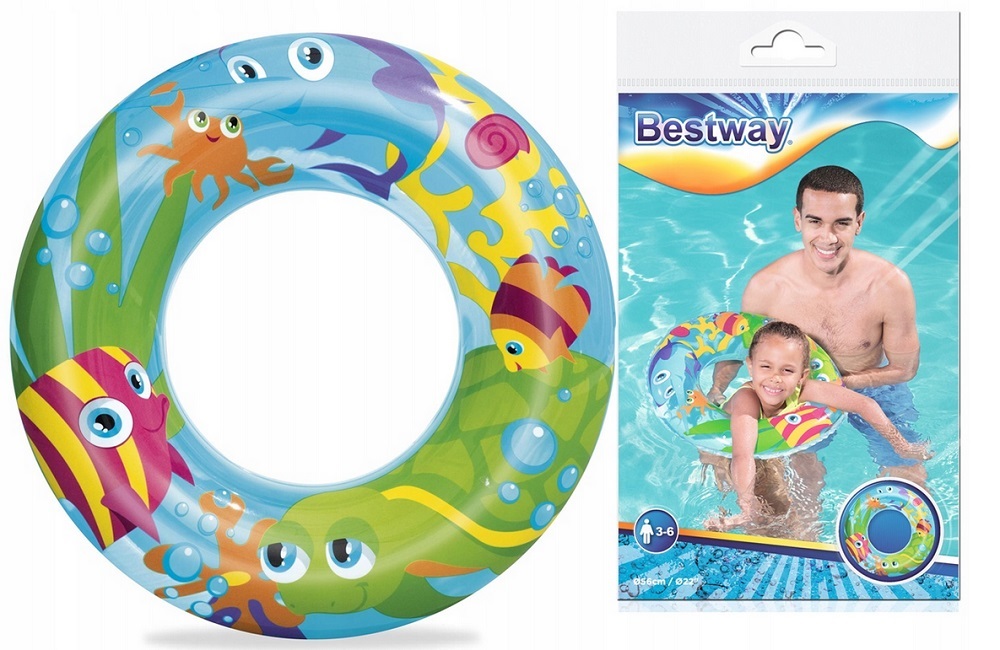 

Bestway Koło Dmuchane do pływania basen Rybki