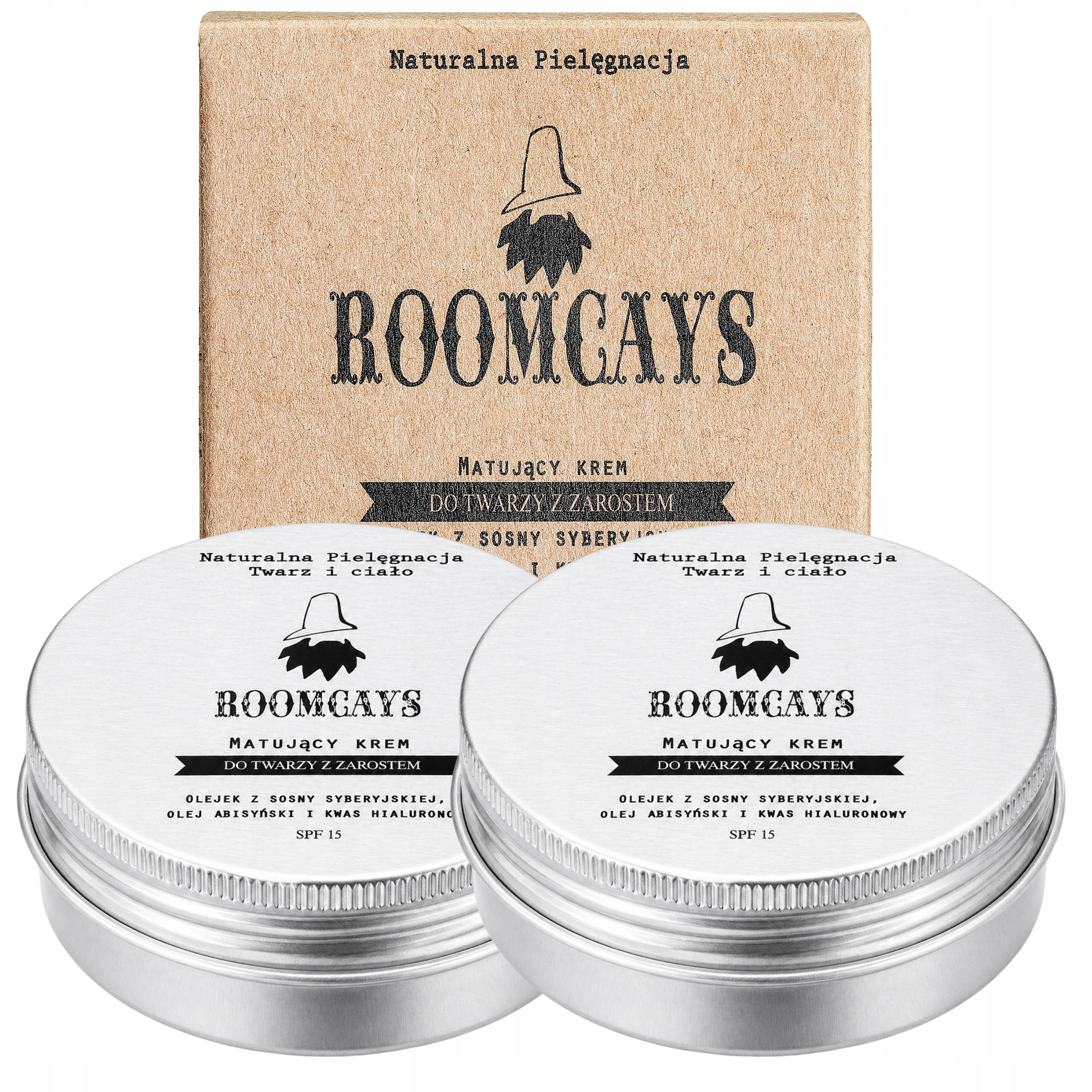 Pleťový Krém Pro Muže S Vousy, Který Hydratuje, Regeneruje Roomcays 60 ML