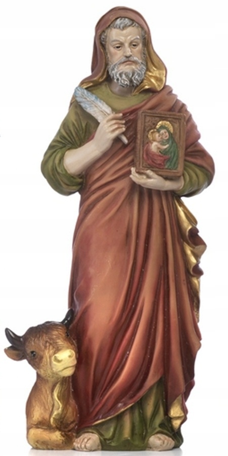 Figurka svätého Lukáša Ewangelista Patrón lekárov a maliarov vysoká 31 cm