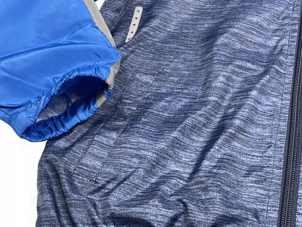 KURTKA wiatrówka RUN r 12 - 146/152 cm BLUE Rękaw długi rękaw