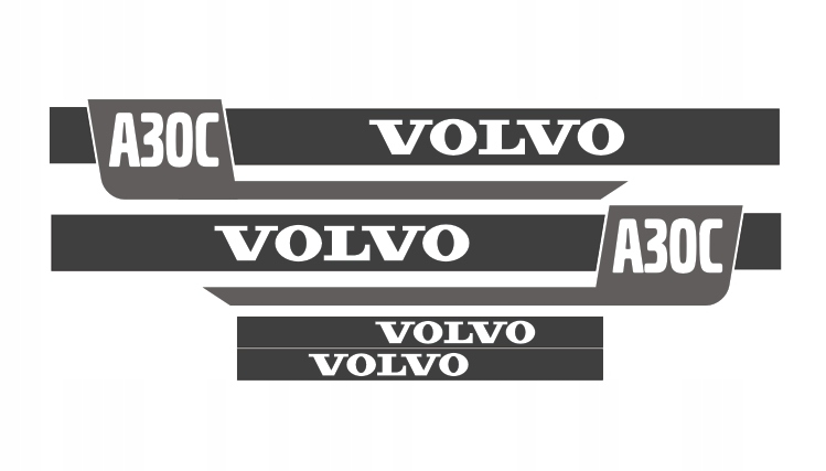 Samolepky s nálepkou Volvo A30C, A25C