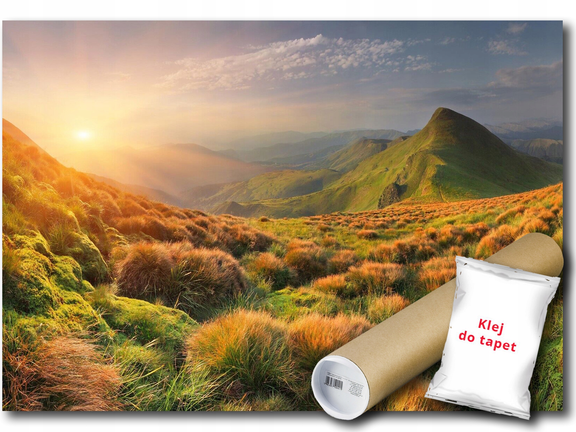 Vinylová Fototapeta Hory Slnko Pohľad 208x146