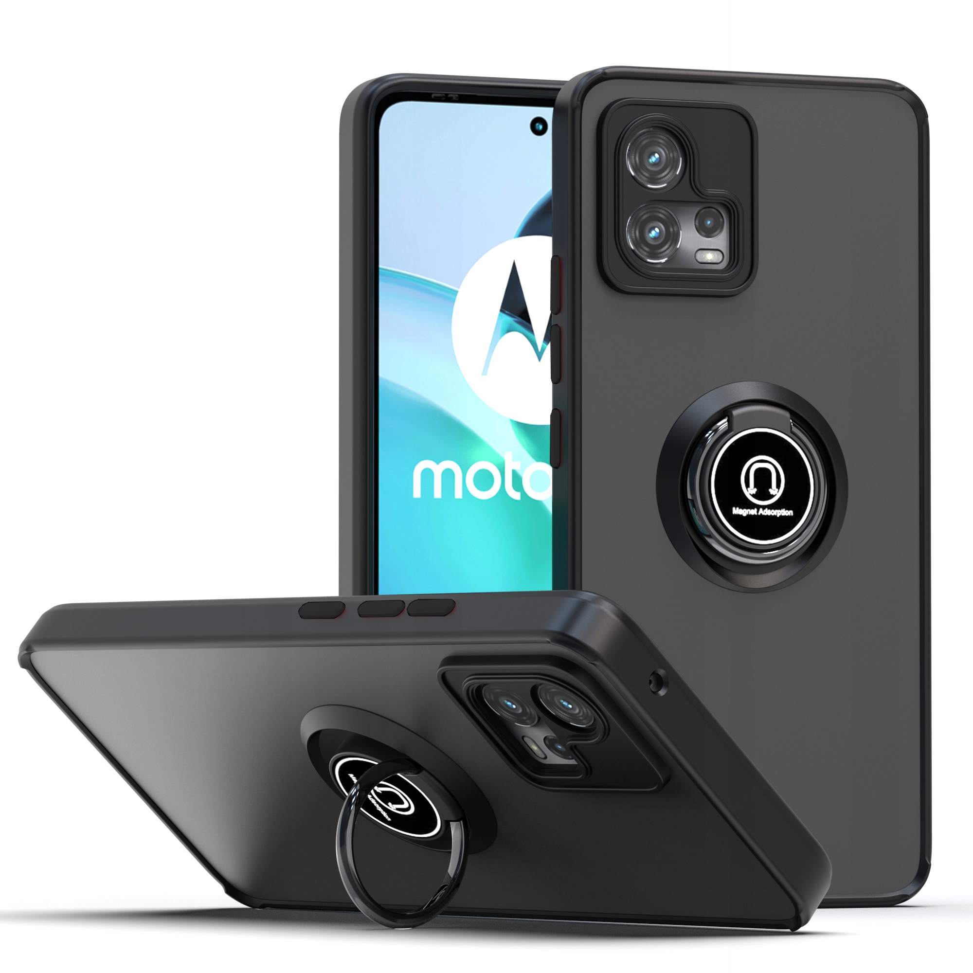 

Obudowa Ring Etui Pancerne do Motorola Moto G72