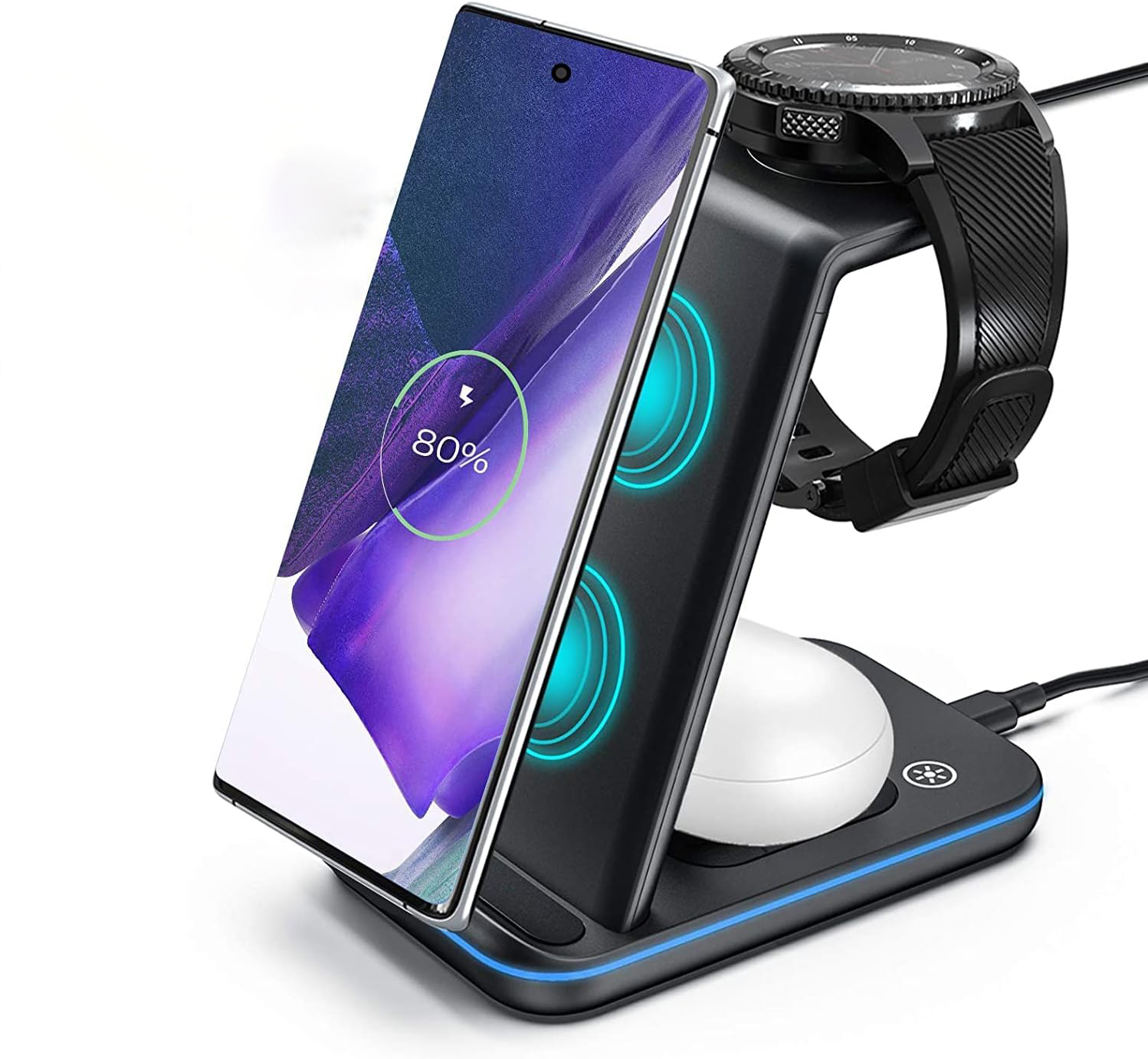 ŁADOWARKA BEZPRZEWODOWA SZYBKA STACJA ŁADUJĄCA 3W1 Stan opakowania oryginalne