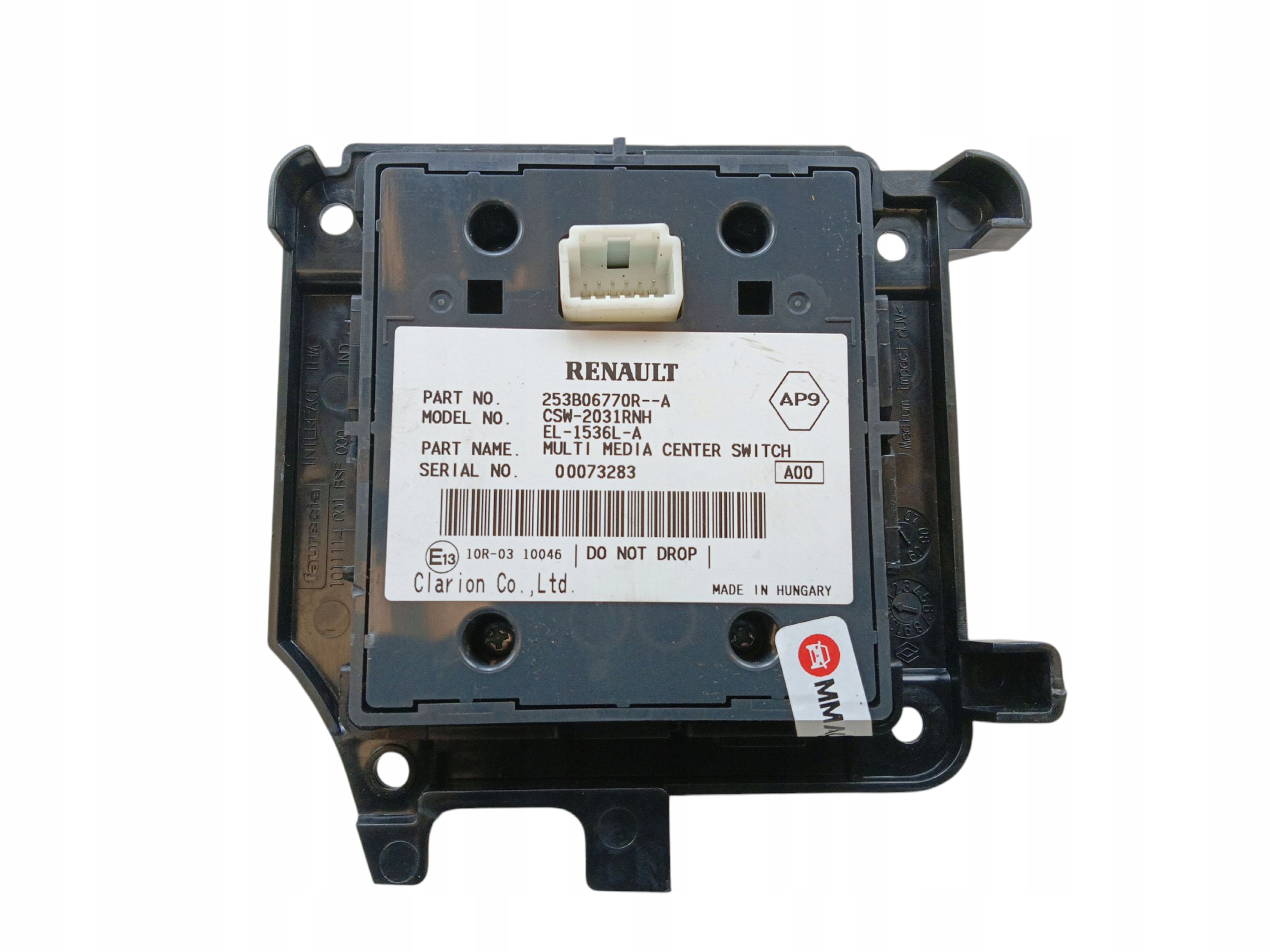 control panel RADIA navigation devices RENAULT MEGANE III LIFT 253B06770R