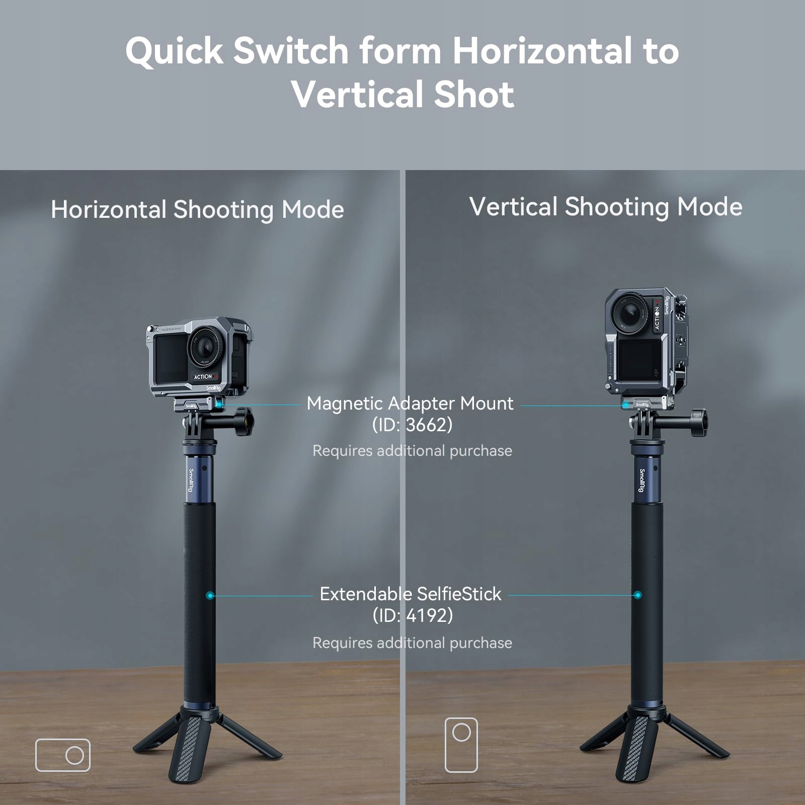 SMALLRIG Klatka Do DJI OSMO Action 5/4/3 Kompatybilna Z DJI MIC — miniatura 6