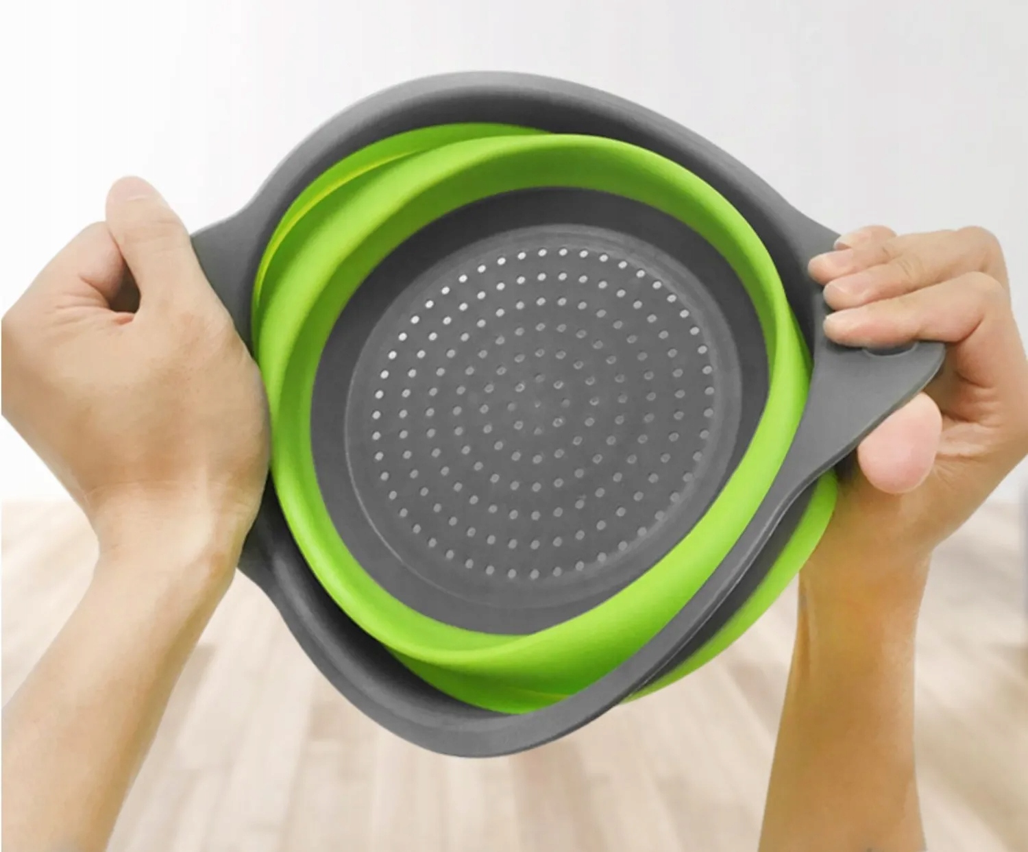 DURSZLAK SKŁADANY SILIKONOWY SITKO CEDZAK OCIEKACZ Marka IN