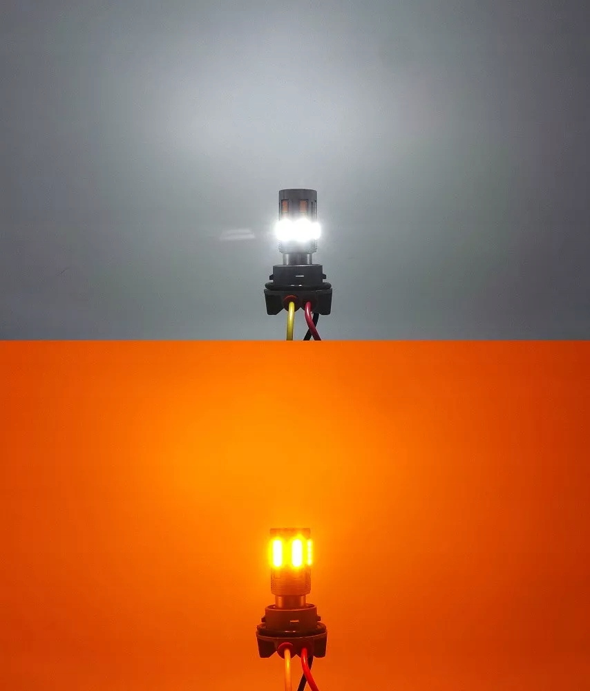 P21/5W żarówka LED BAY15D 12-24V biało-pomarańczowa bez błędu 100% canbus 1 Zastosowanie kierunkowskazy światła pozycyjne