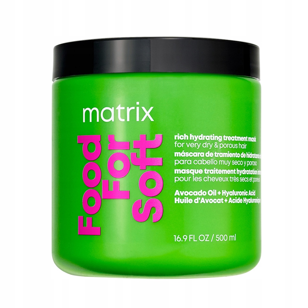 Maska nawilżająca Matrix Food For Soft do włosów suchych, wysokoporowatych