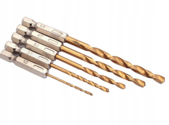 

Wiertła Do Metalu Do Wkrętarki Hss 1/4' 1.5-4.8mm