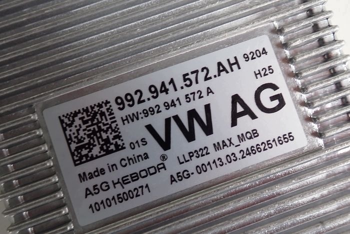 VW SEAT SKODA AUDI module control unit 992941572AH