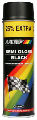 

Lakier akrylowy spray czarny półmat 500ml Motip